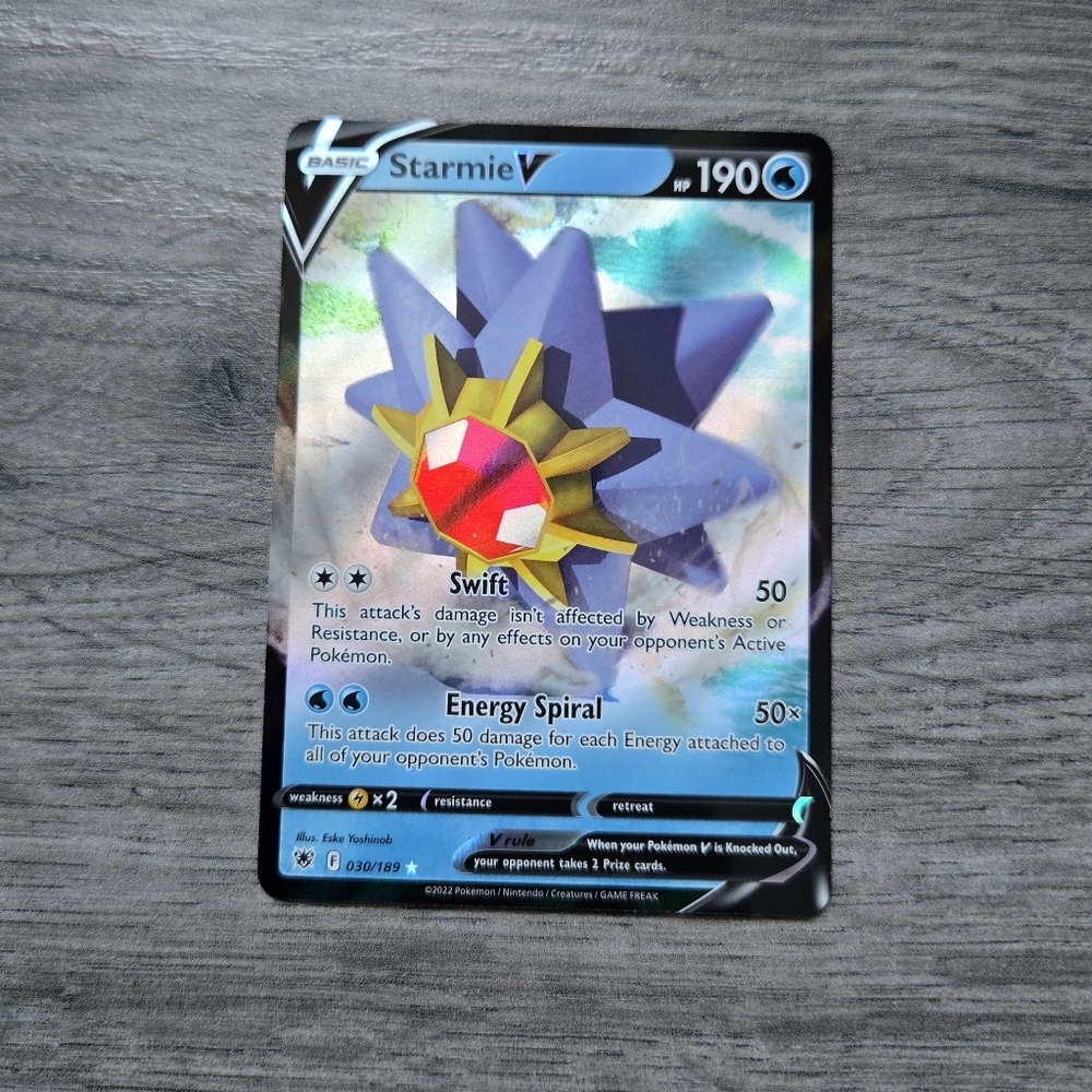 Starmie V #30 Pokemon Astral Radiance Holo Card